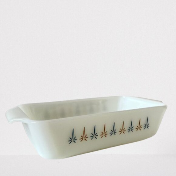 MCM Vintage Fire King Milk Glass Anchor Hocking Loaf & Custard Dish -  CIRCA 60s - Picture 2 of 16